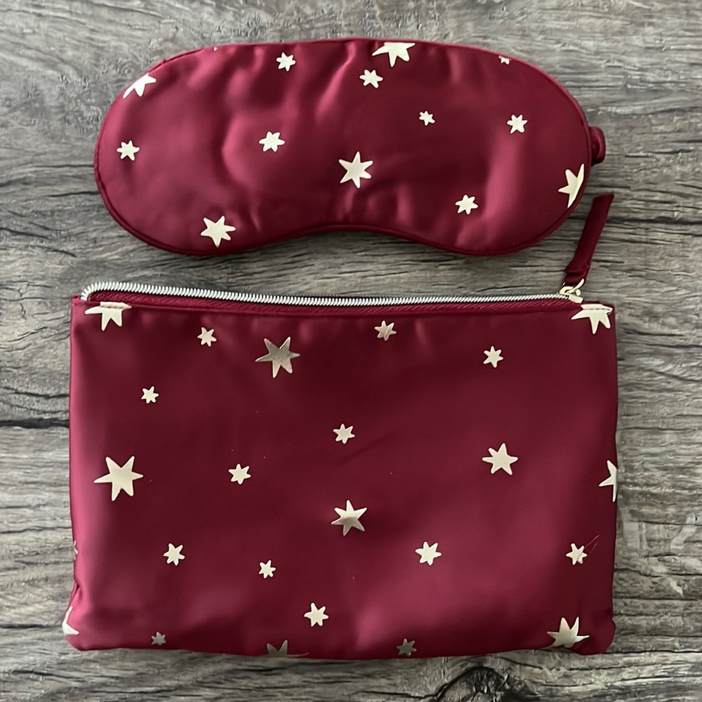 Estee Lauder sleep eye mask + make up pouch set